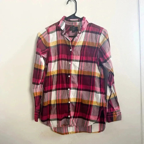 J.crew classic plaid button down 0 - Picture 1 of 4